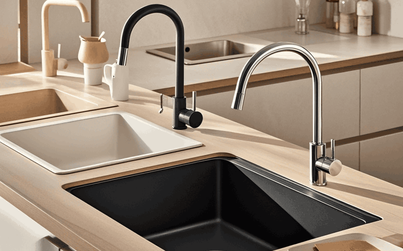 different style for stainless steel handmade sink