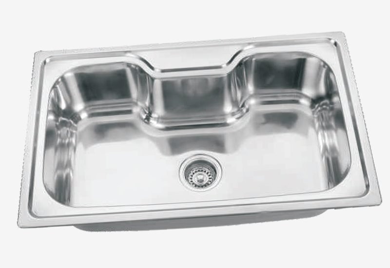 Large single Bowl pressed sink