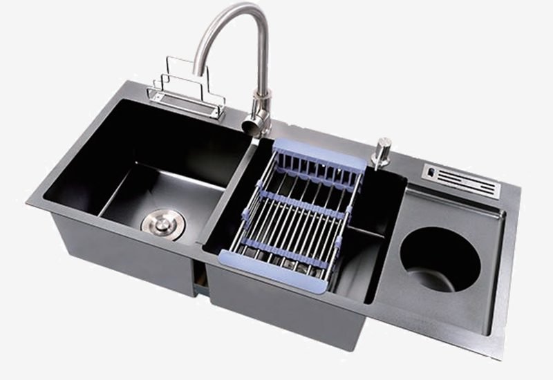 Handmade functional equal bowl sink